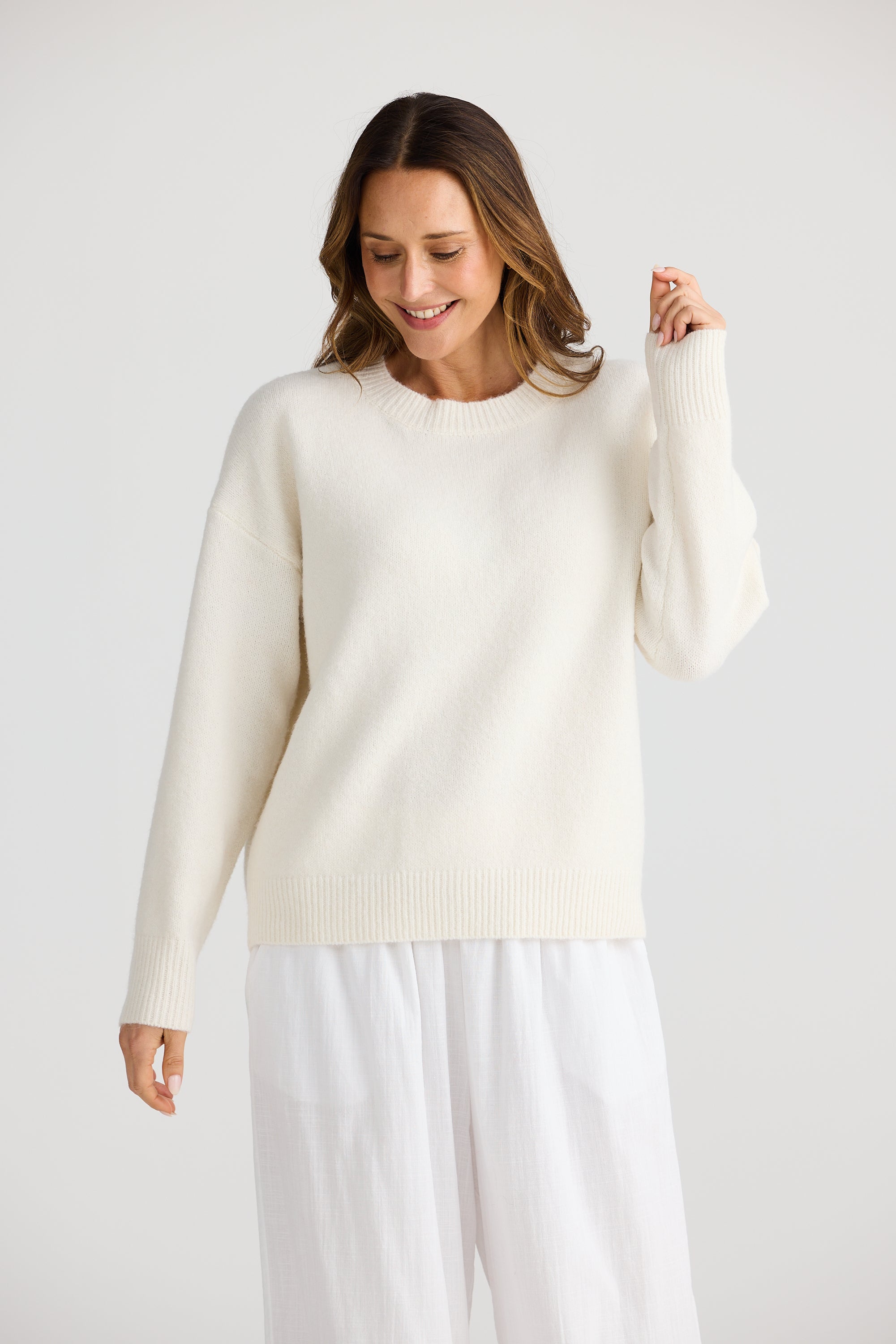 Overboard Knit - Off White-Knitwear & Jumpers-Holiday-The Bay Room