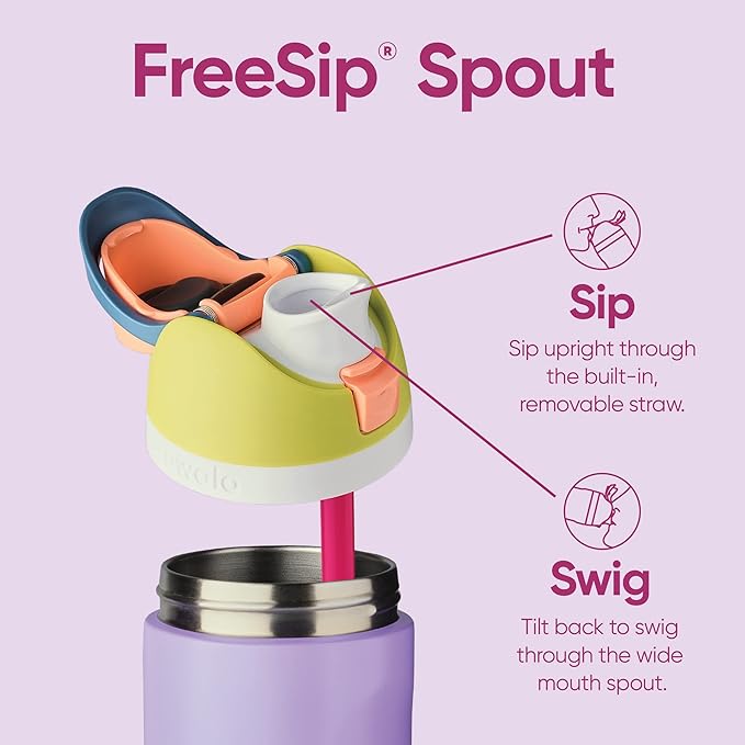 Owala Freesip Stainless Steel Insulated Bottle 945mL - Shy Marshmallow-Travel & Outdoors-Owala-The Bay Room