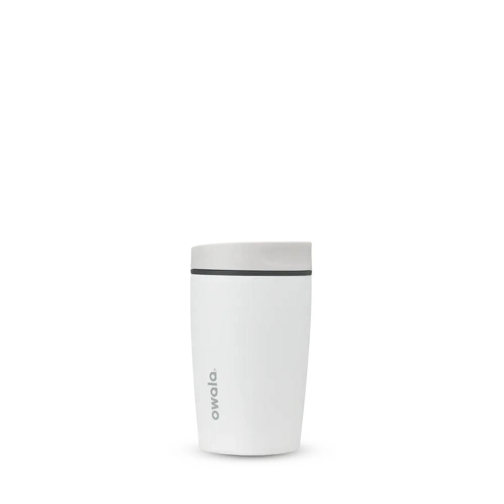 Owala Smoothsip Slider Stainless Steel Insulated Travel Cup 355mL - Shy Marshmallow-Travel & Outdoors-Owala-The Bay Room
