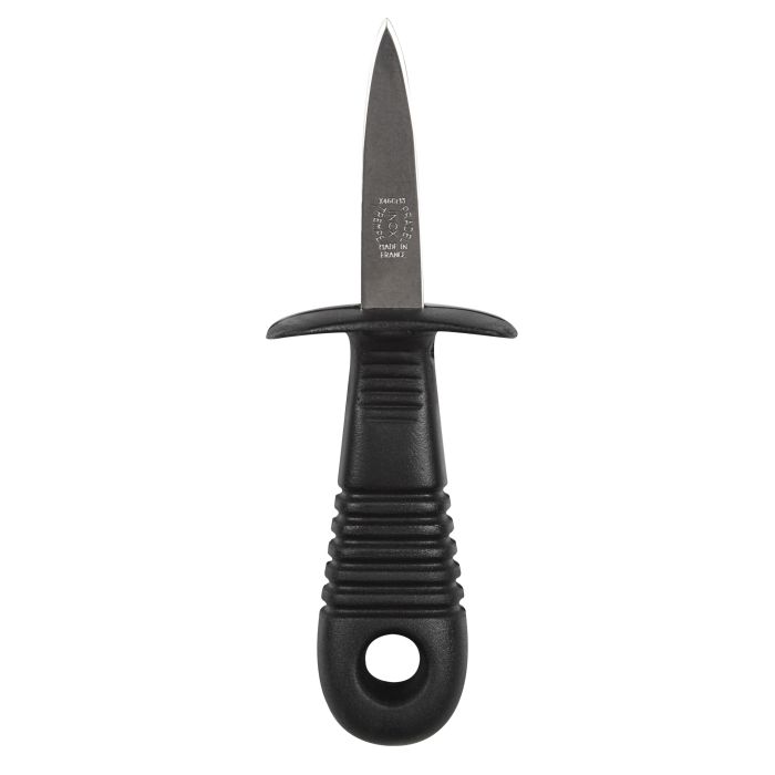 Oyster Knife with Guard Black-Dining & Entertaining-Andre Verdier-The Bay Room