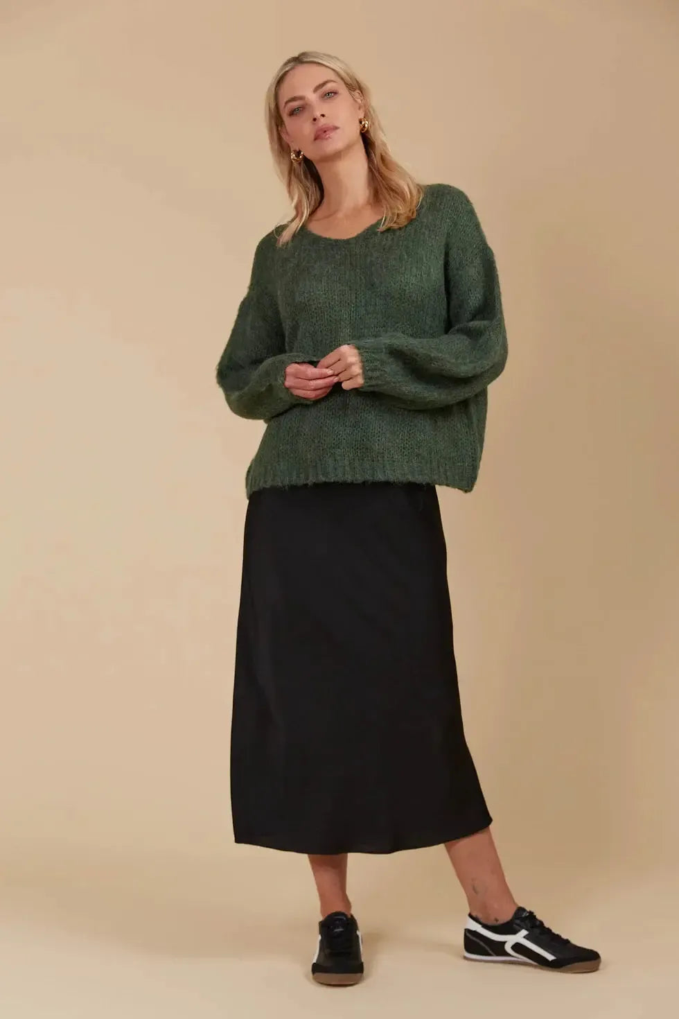 Pallas Jumper - Pine-Knitwear & Jumpers-Isle Of Mine-The Bay Room