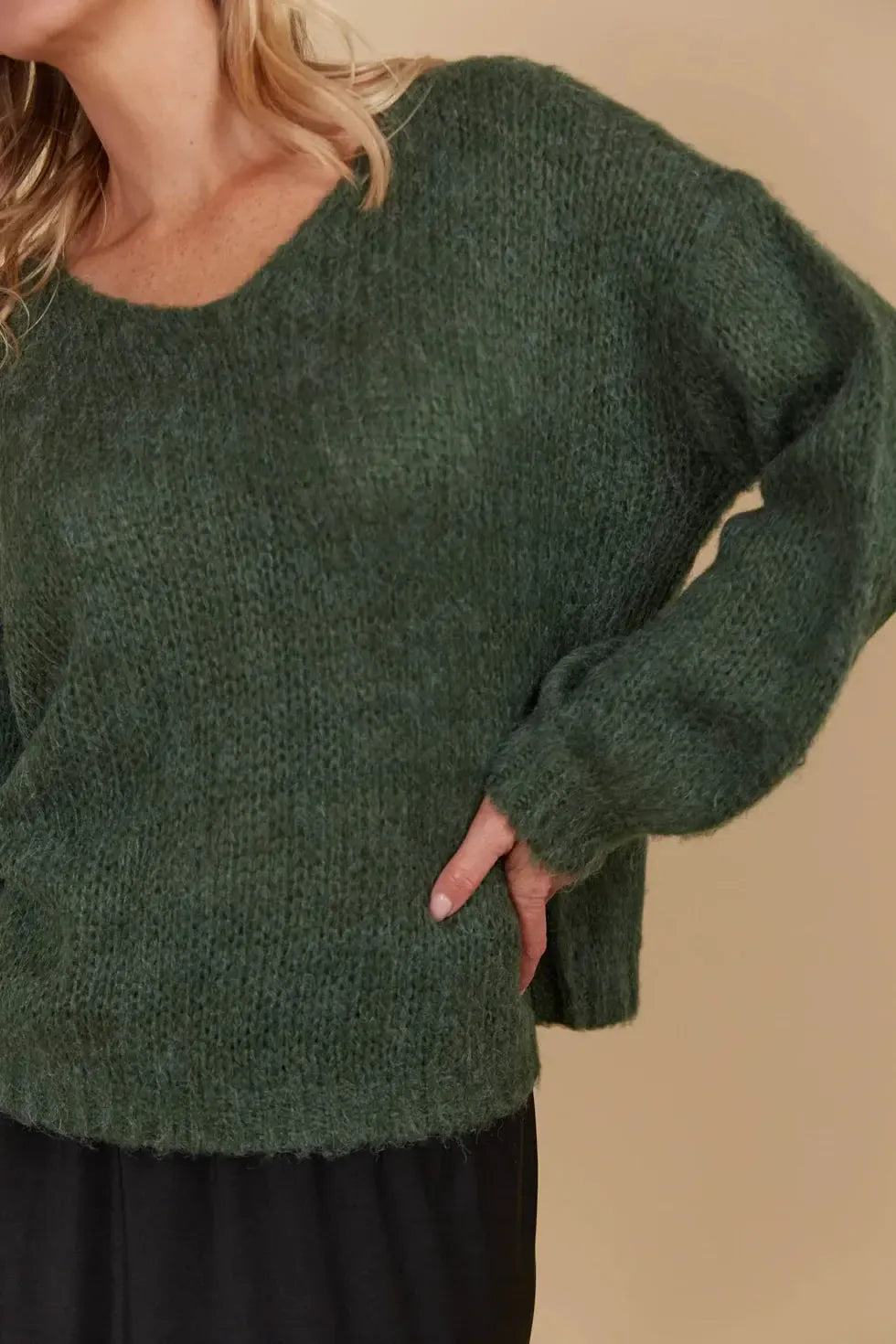 Pallas Jumper - Pine-Knitwear & Jumpers-Isle Of Mine-The Bay Room