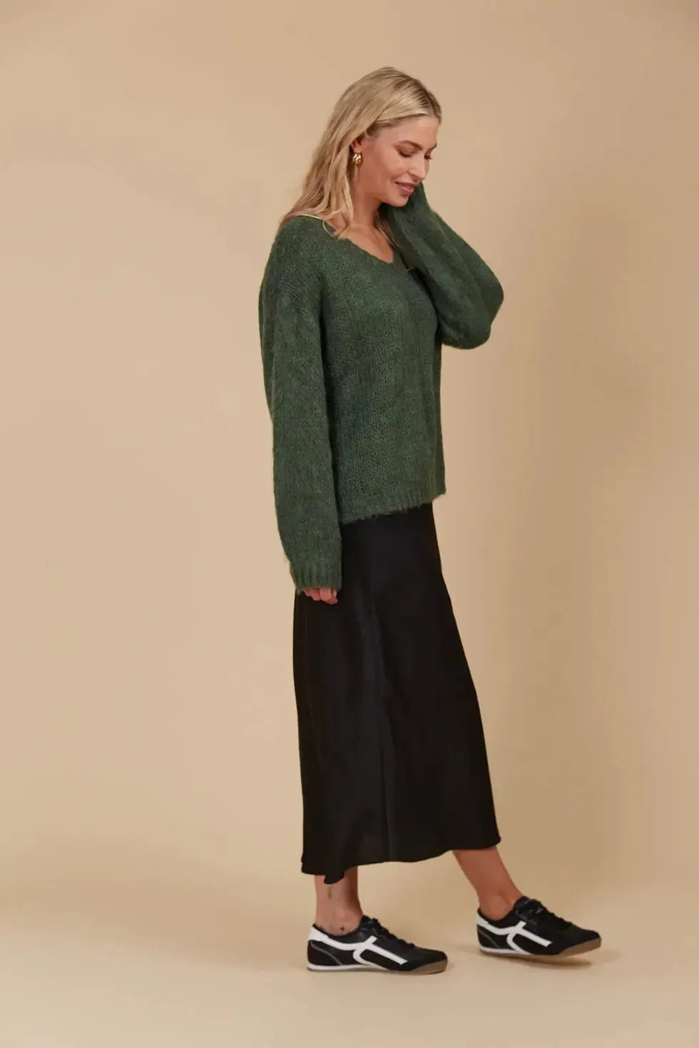 Pallas Jumper - Pine-Knitwear & Jumpers-Isle Of Mine-The Bay Room