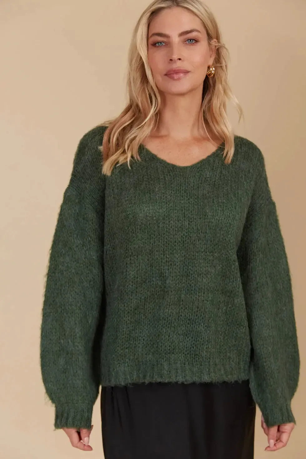 Pallas Jumper - Pine-Knitwear & Jumpers-Isle Of Mine-The Bay Room