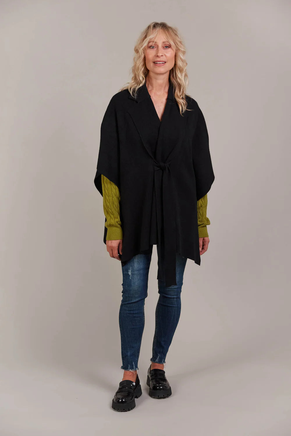 Palmer Knit Cape - Black-General-Eb & Ive-The Bay Room