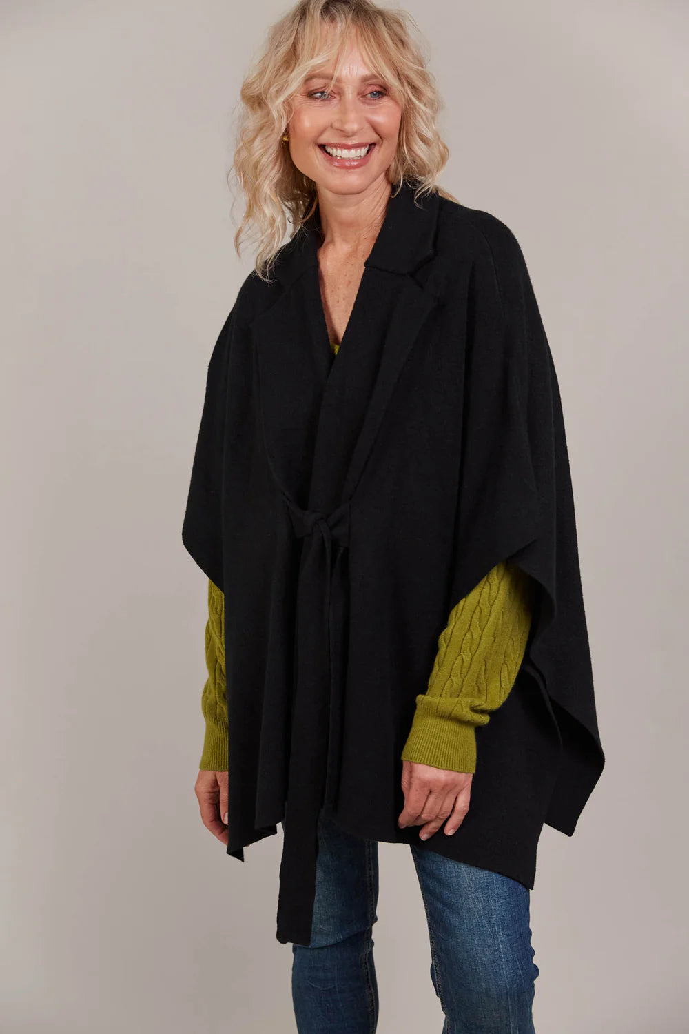 Palmer Knit Cape - Black-General-Eb & Ive-The Bay Room