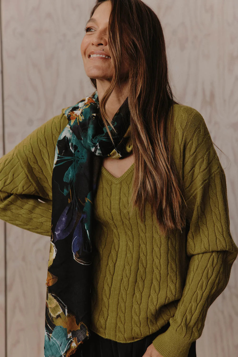 Palmer Relaxed Knit - Chartreuse-Knitwear & Jumpers-Eb & Ive-The Bay Room