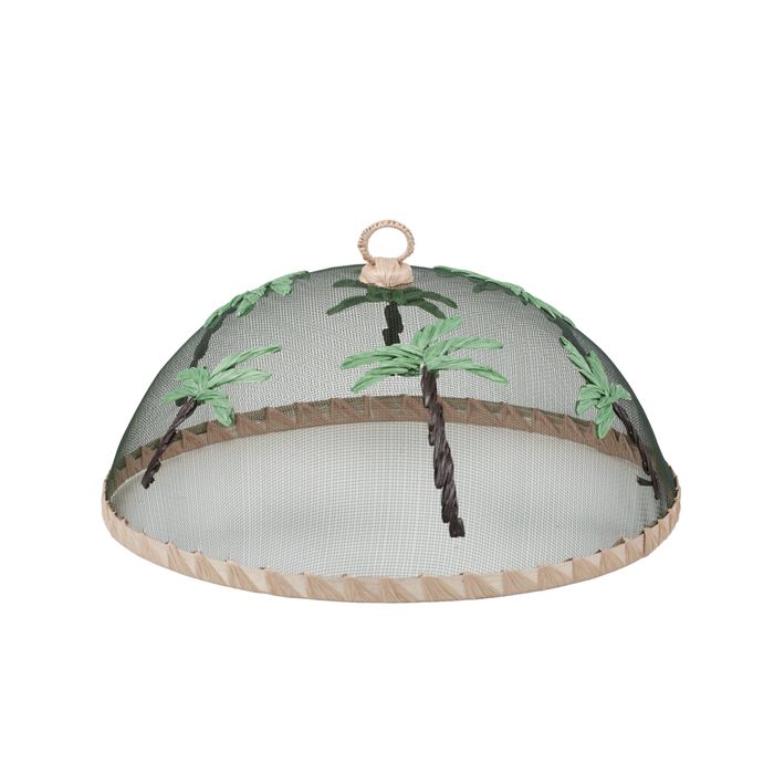 Palms Metal Food Cover 35cm - Green-Dining & Entertaining-Coast To Coast Home-The Bay Room