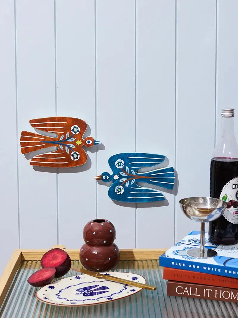 Paloma Wall Art Blue Bird-Wall Decor-Jones & Co-The Bay Room