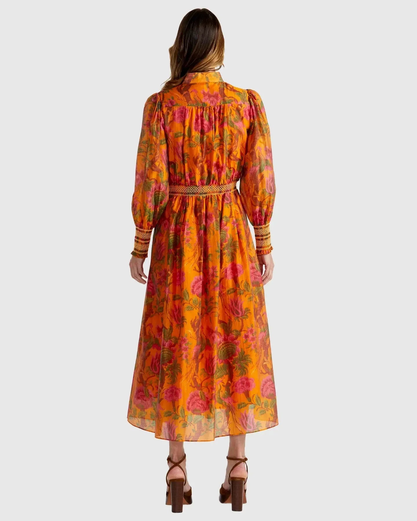 Panama Dress - Orange Floral-Dresses-Fate + Becker-The Bay Room