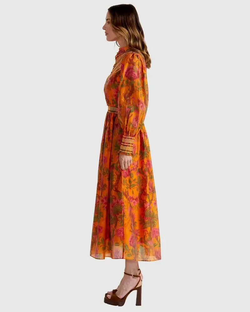 Panama Dress - Orange Floral-Dresses-Fate + Becker-The Bay Room