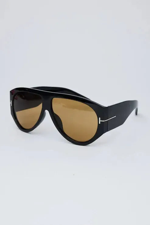 Paparazzi Sunglasses - Black-Headwear & Sunglasses-Holiday-The Bay Room