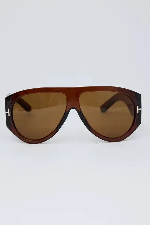 Paparazzi Sunglasses - Brown-Headwear & Sunglasses-Holiday-The Bay Room