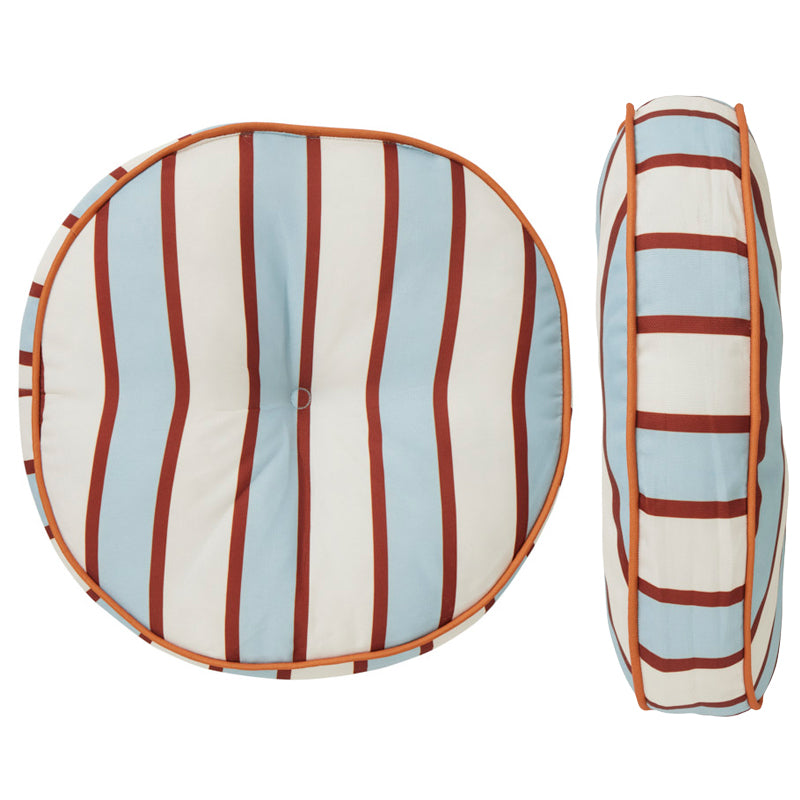 Patton Alfresco Round Cushion 40cm Sky-Soft Furnishings-Coast To Coast Home-The Bay Room
