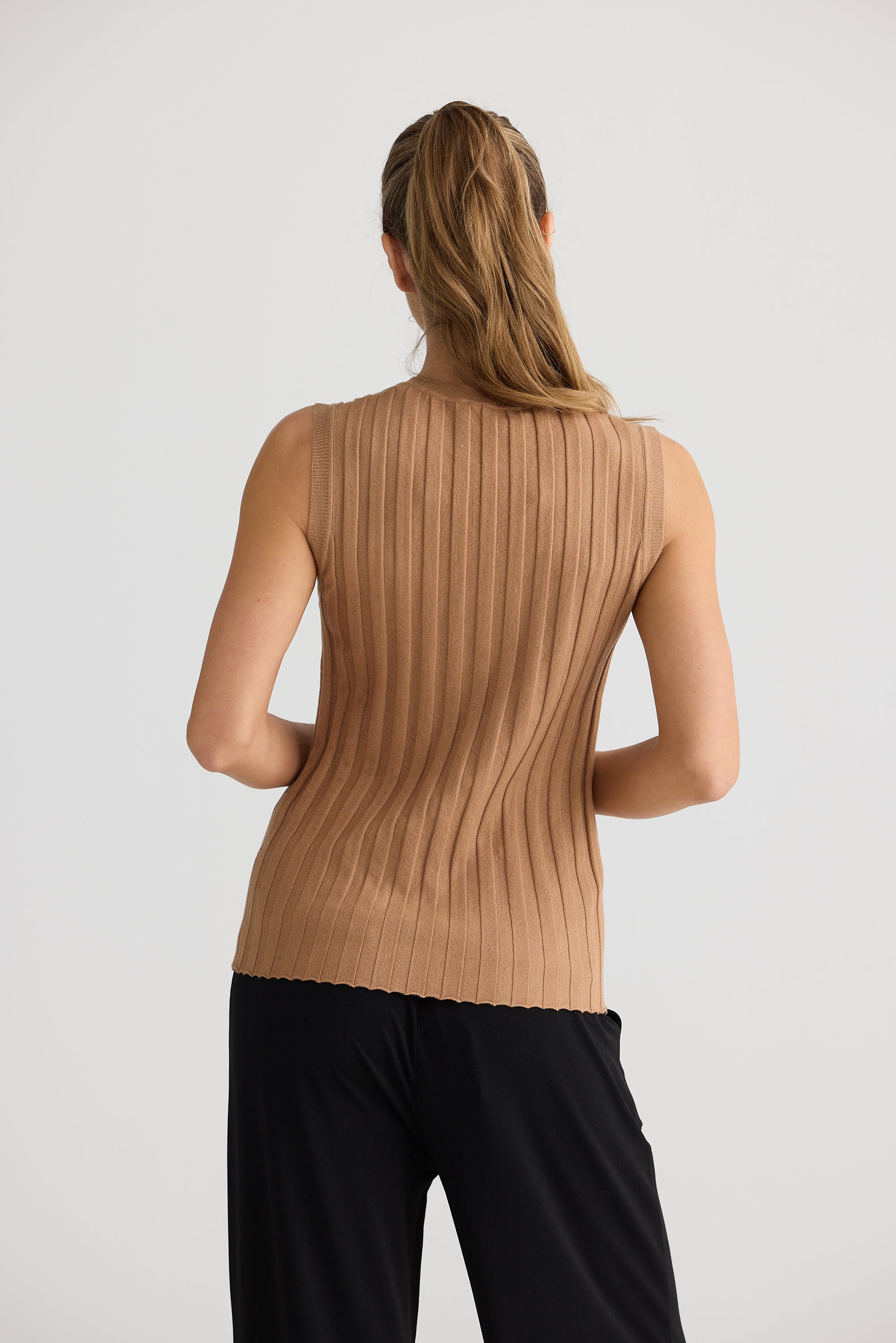 Pause Tank - Camel-Tops-Home Love-The Bay Room