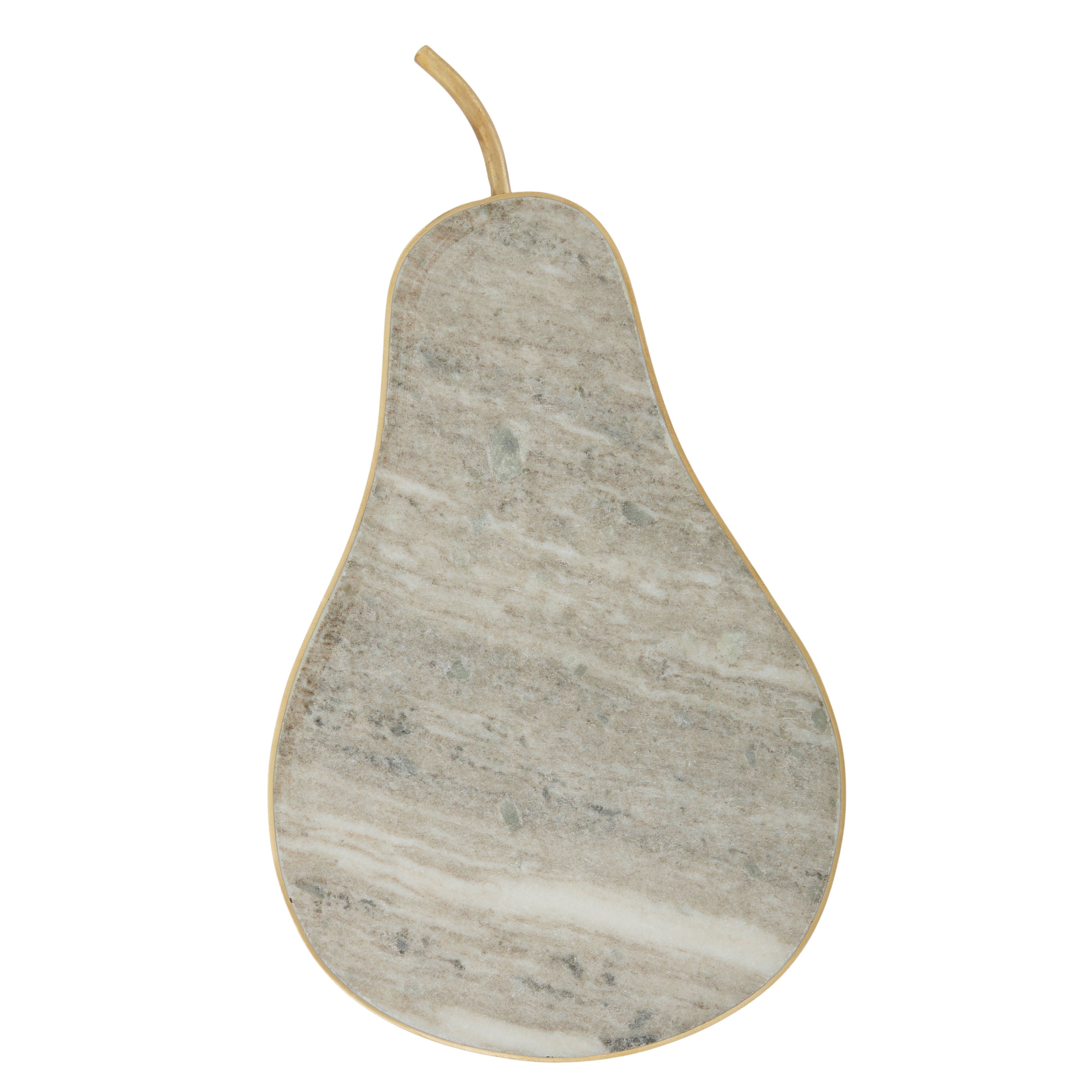 Pear Marble/Brass Board 35.5x20cm-Dining & Entertaining-Coast To Coast Home-The Bay Room