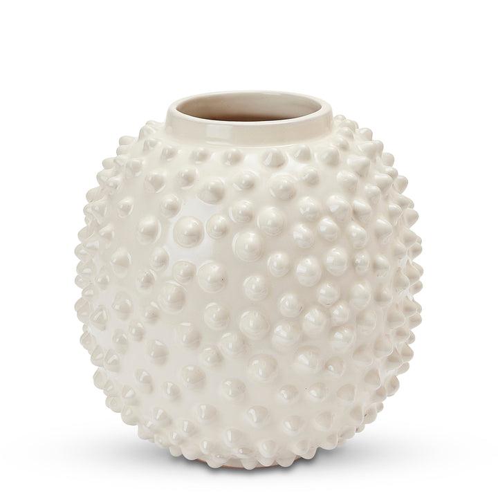 Pearl Off White Vase - Medium-Pots, Planters & Vases-Madras Link-The Bay Room