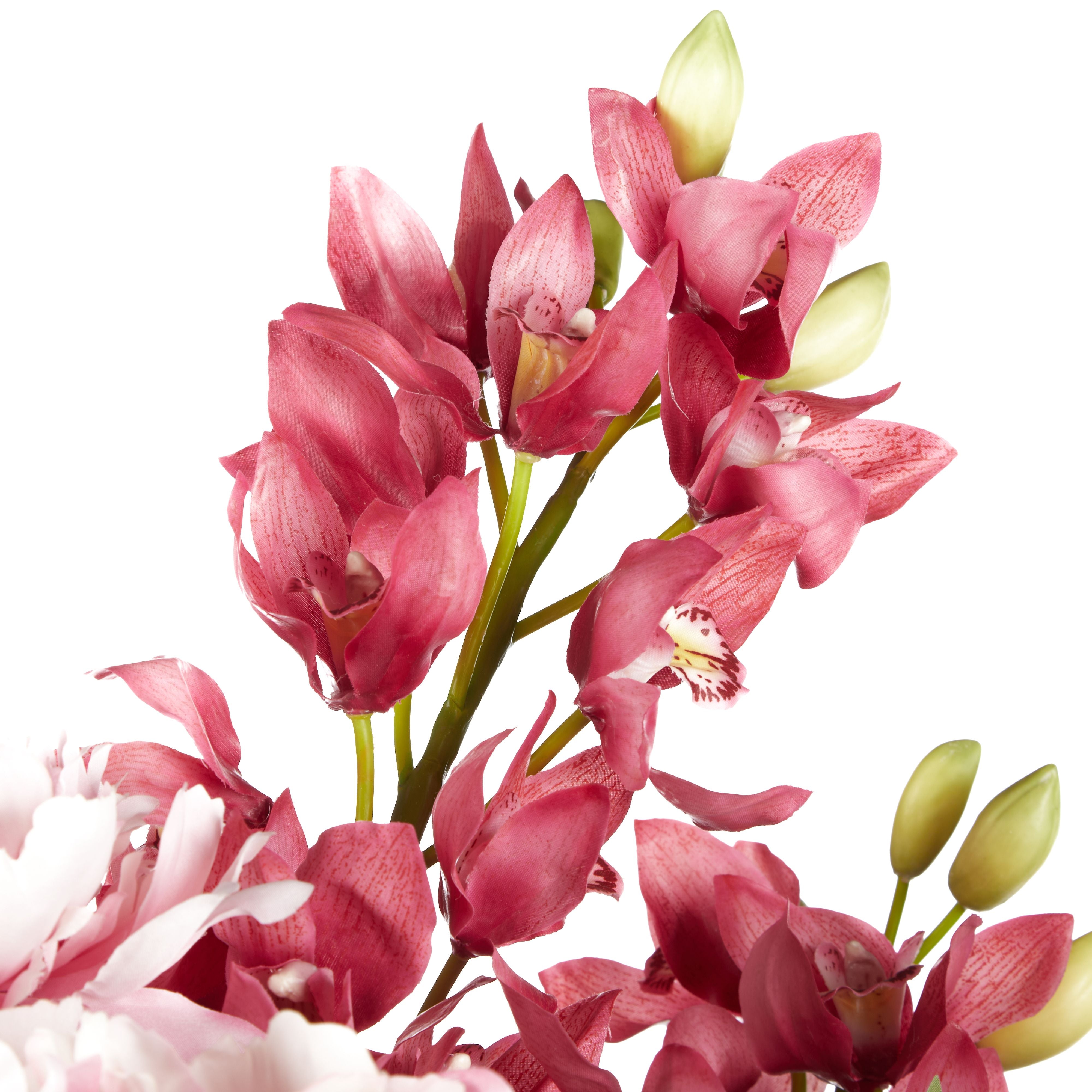 Peony Foxtail Garden Mix Vintage Urn Pink 84x84x118cm-Decor Items-Rogue Home-The Bay Room
