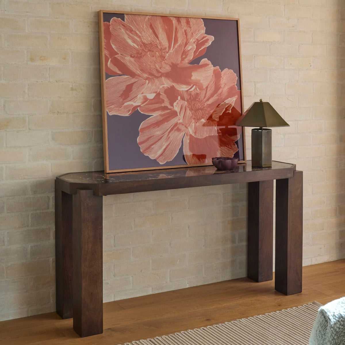 Peony Study Wall Art 90x90x3.8cm