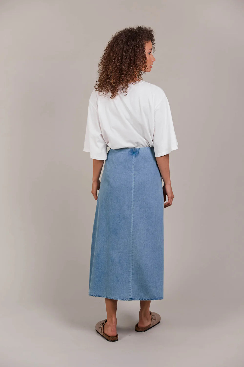 Pepi Denim Midi Skirt - Denim-General-Eb & Ive-The Bay Room