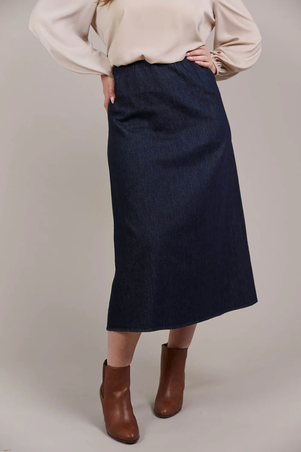 Pepi Denim Midi Skirt - Oxford-General-Eb & Ive-The Bay Room