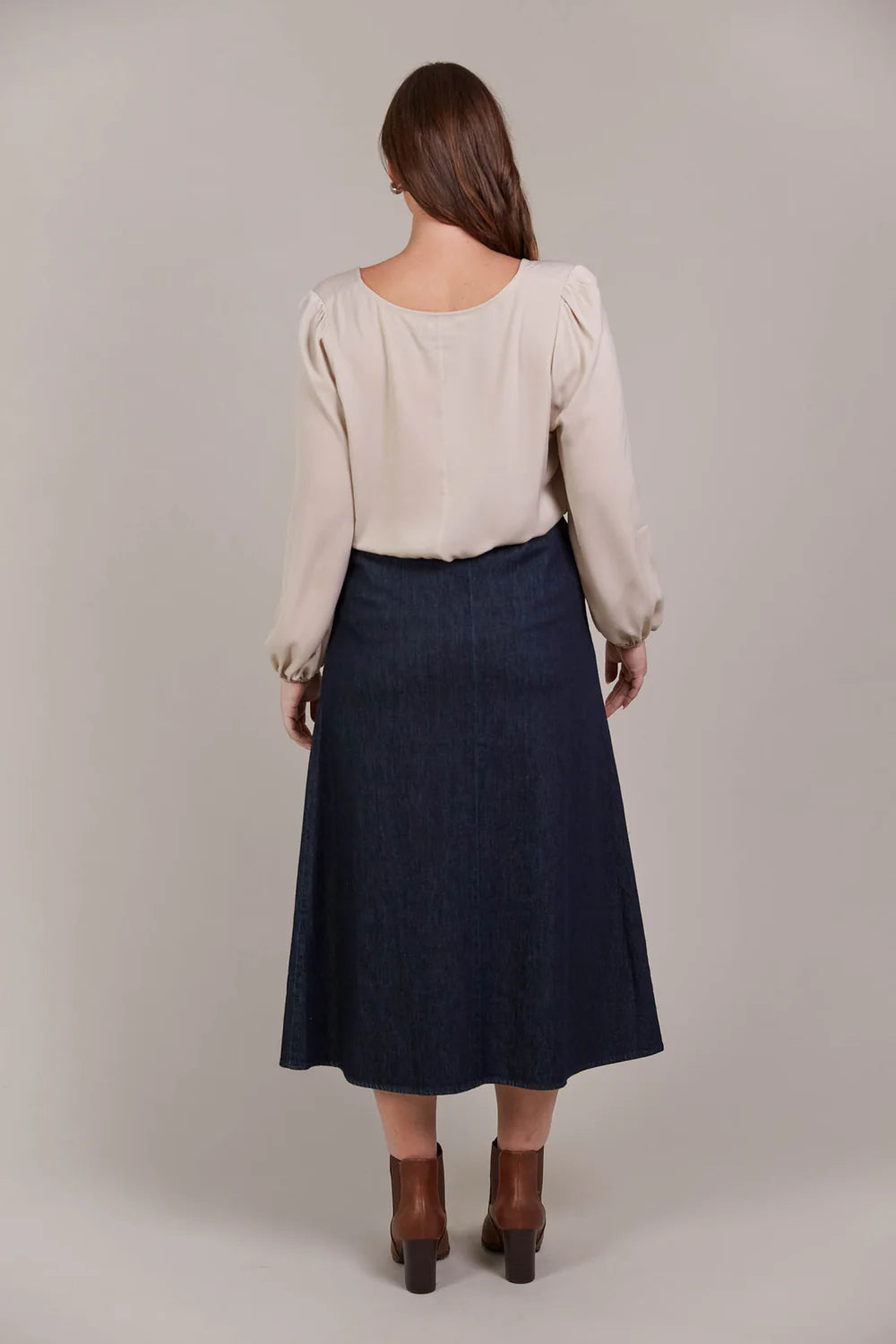 Pepi Denim Midi Skirt - Oxford-General-Eb & Ive-The Bay Room