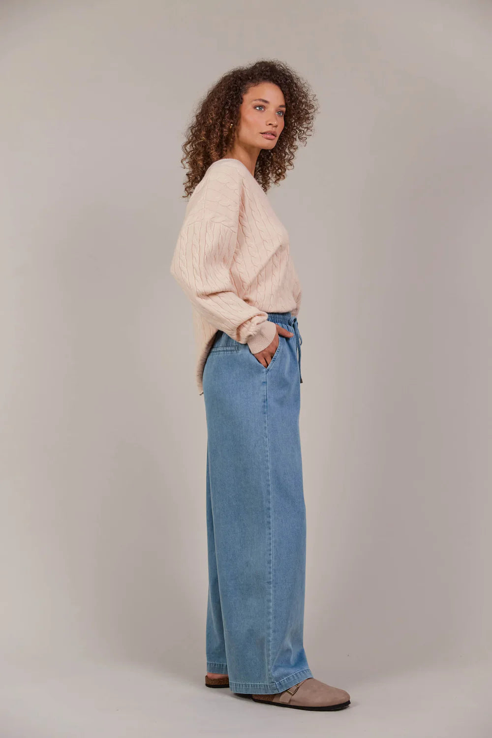 Pepi Wide Denim Pant - Denim-General-Eb & Ive-The Bay Room