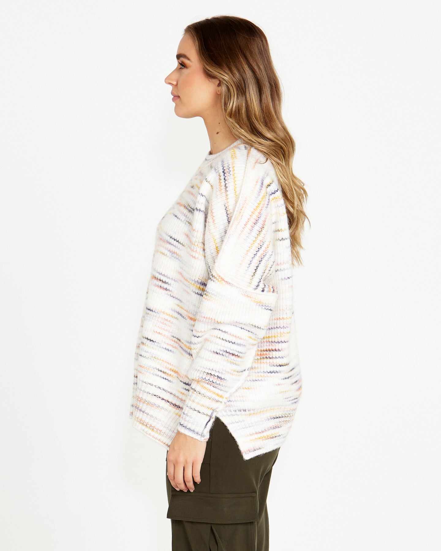 Pepper Space Jumper - Rainbow Marle-Knitwear & Jumpers-SASS-The Bay Room