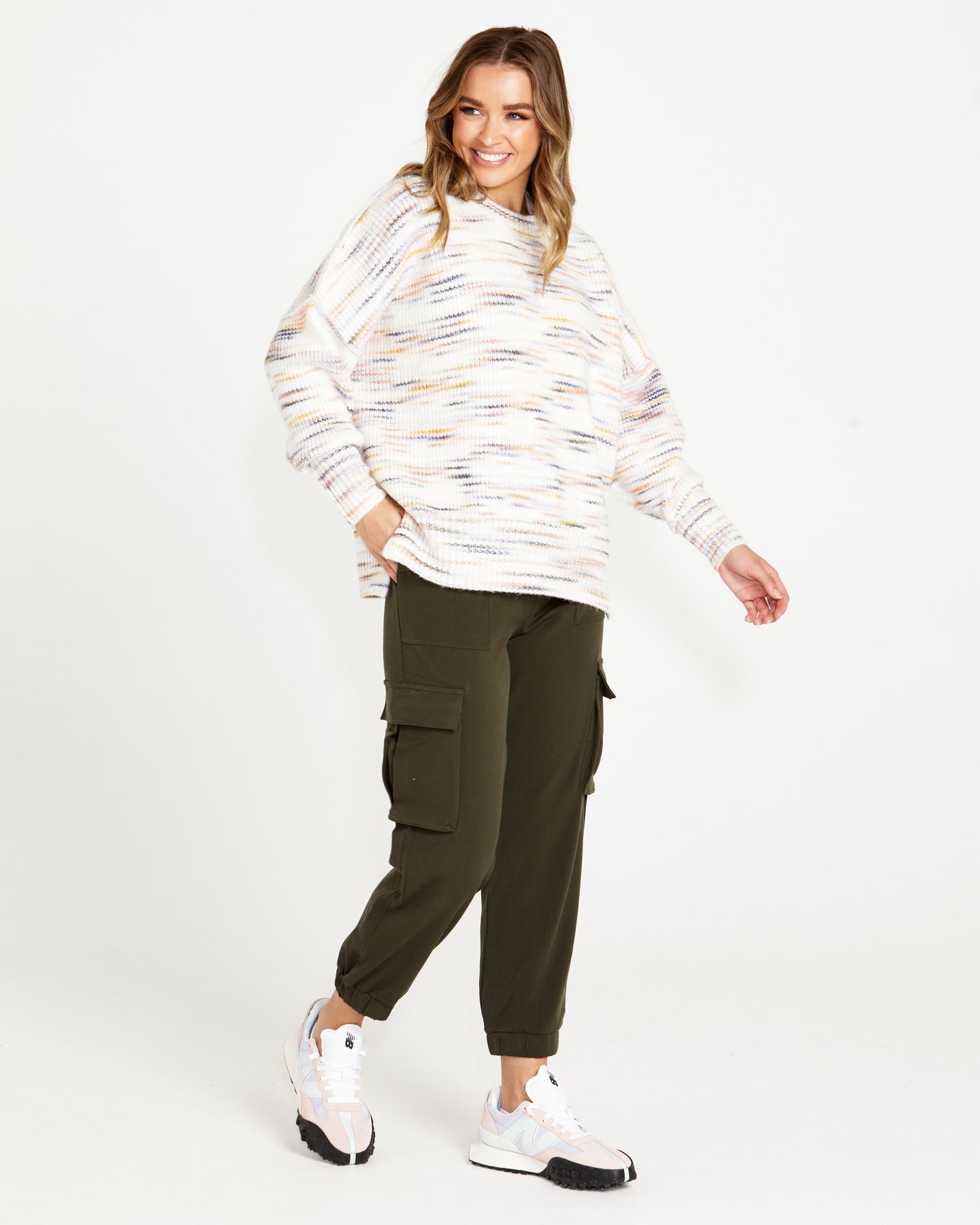 Pepper Space Jumper - Rainbow Marle-Knitwear & Jumpers-SASS-The Bay Room