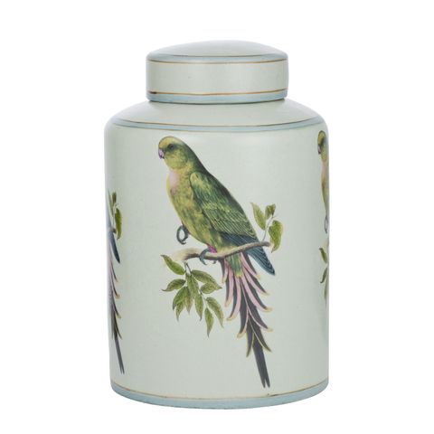 Perroquet Ceramic Jar 21x31cm-Decor Items-Coast To Coast Home-The Bay Room