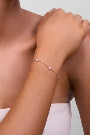 Petal Rose Gold Bracelet-Jewellery-Liberte-The Bay Room