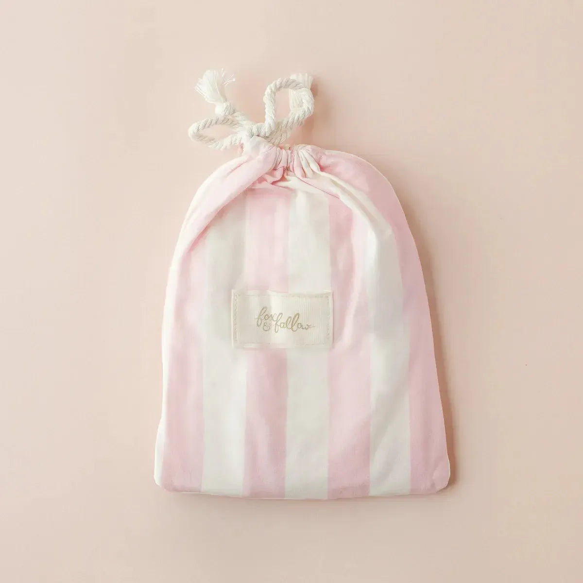 Petal Stripe Organic Fitted Bassinet Sheet/Change Pad Cover-Nursery & Nurture-Fox & Fallow-The Bay Room