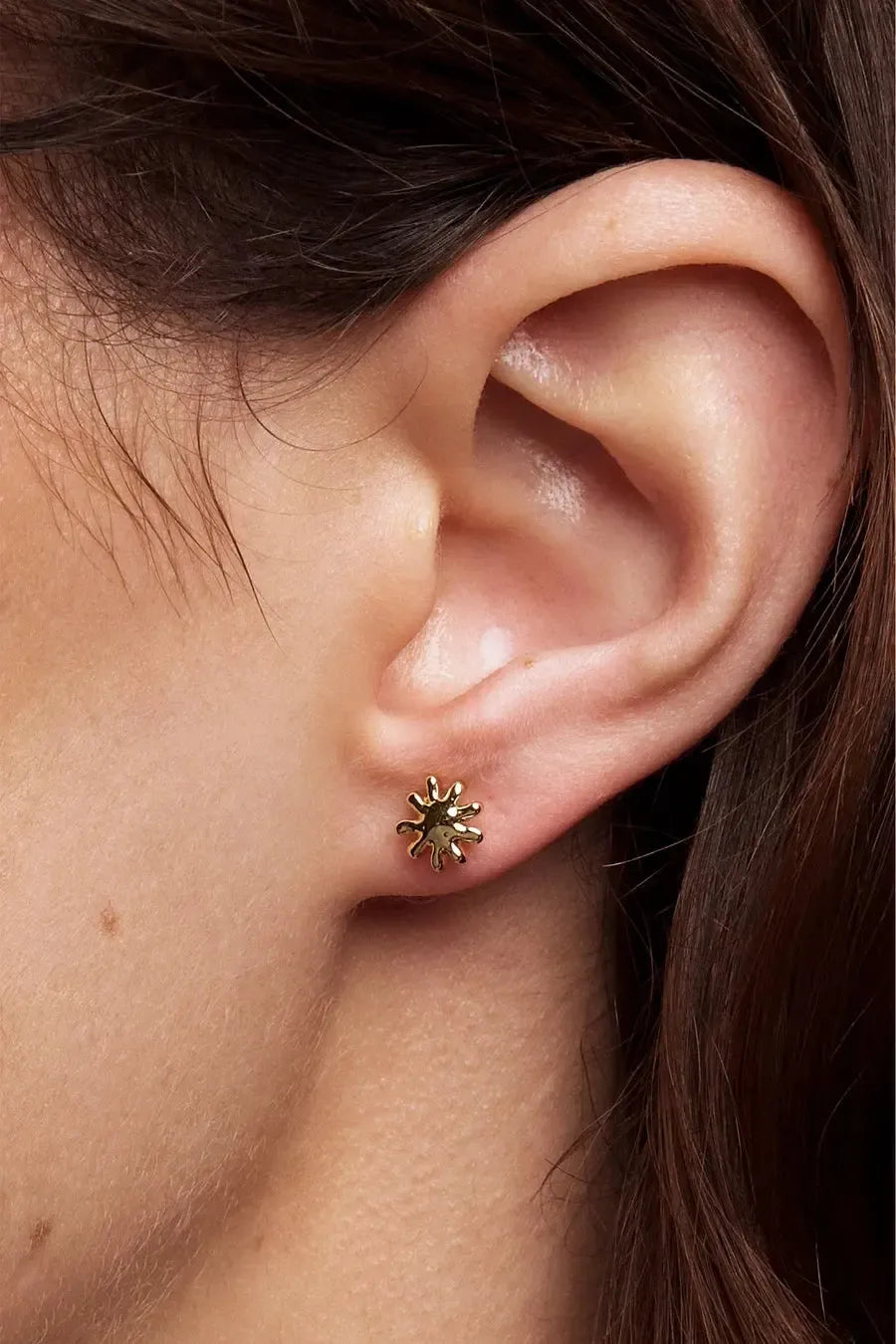 Petite Sun Gold Earring-Jewellery-Liberte-The Bay Room