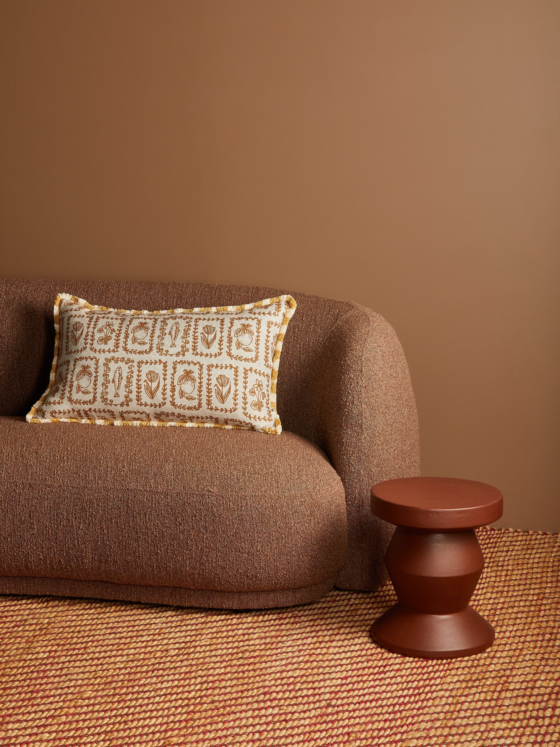 Petra Hazelnut 75x45cm Cushion-Soft Furnishings-Bonnie & Neil-The Bay Room