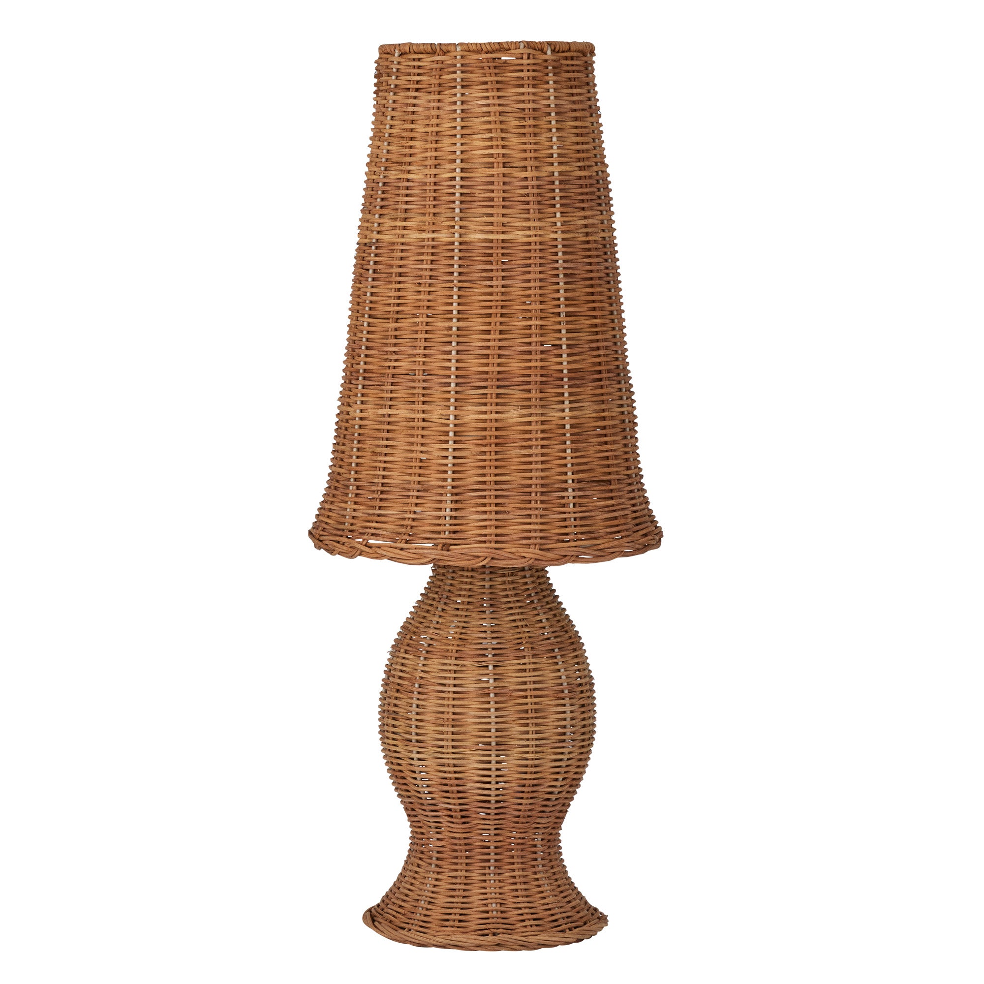 Pettine Small Rattan Lamp 24x65cm Natural-Lighting-Coast To Coast Home-The Bay Room