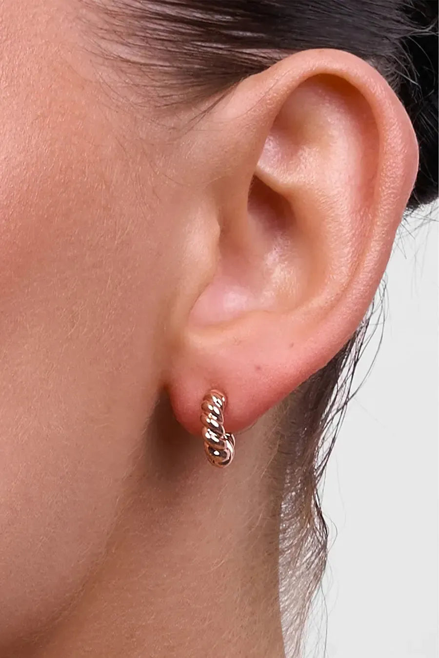 Phoebe Rose Gold Rope Earring-Jewellery-Liberte-The Bay Room