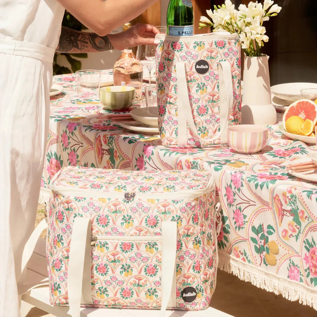 Picnic Bag Needlepoint Garden-Travel & Outdoors-Kollab-The Bay Room