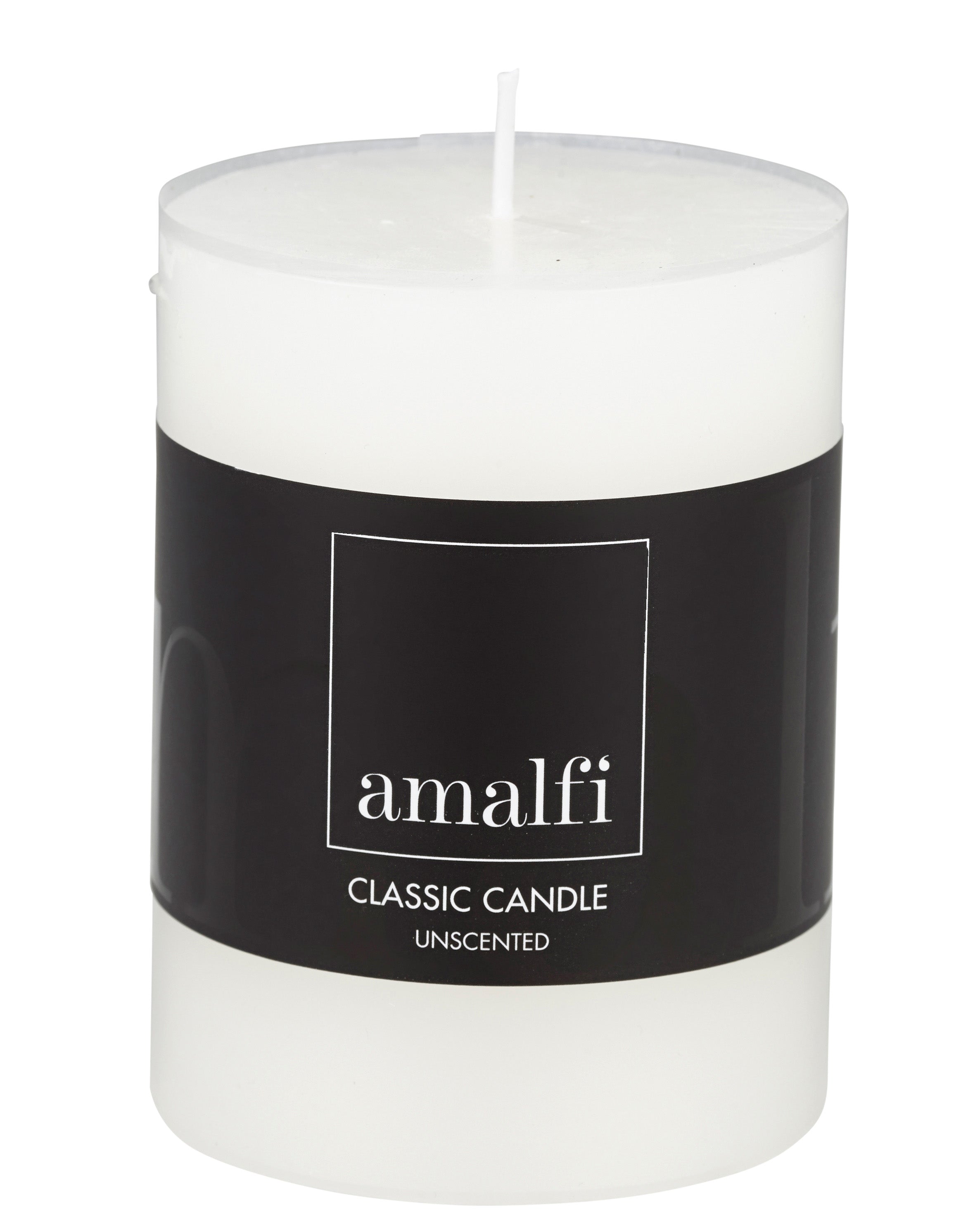 Pillar Candle 7.5x10cm White-Candles & Fragrances-Amalfi-The Bay Room