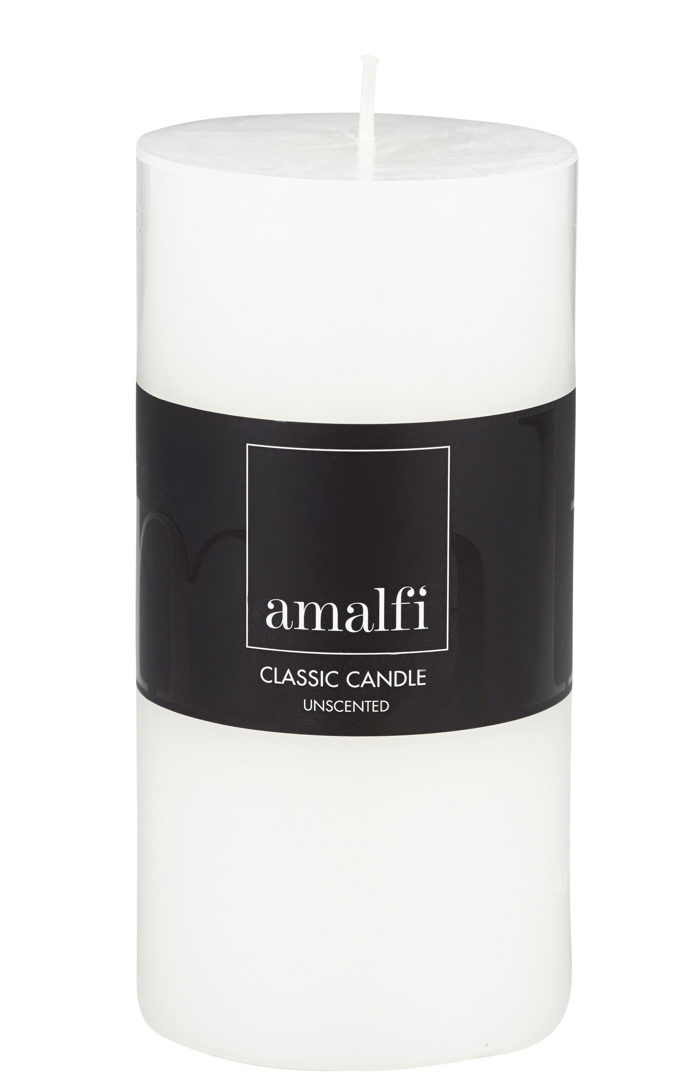 Pillar Candle 7.5x15cm White-Candles & Fragrances-Amalfi-The Bay Room