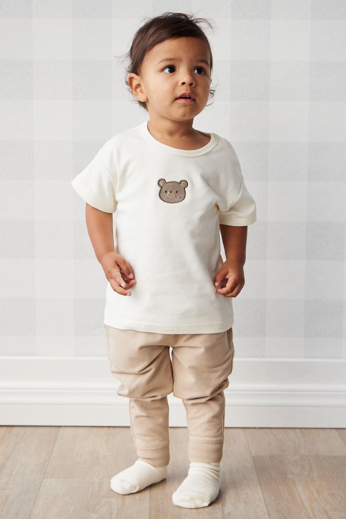 Pima Cotton Hunter Tee - Cloud Bear-Clothing & Accessories-Jamie Kay-The Bay Room