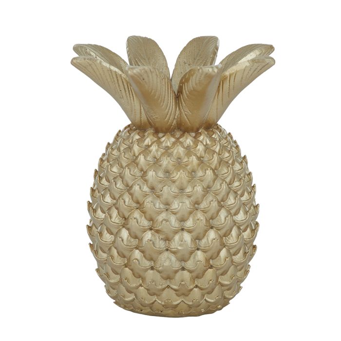 Pineapple Resin Candleholder - Gold-Decor Items-Coast To Coast Home-The Bay Room