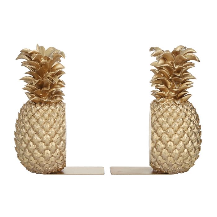 Pineapple Set/2 Resin Bookends-Decor Items-Coast To Coast Home-The Bay Room