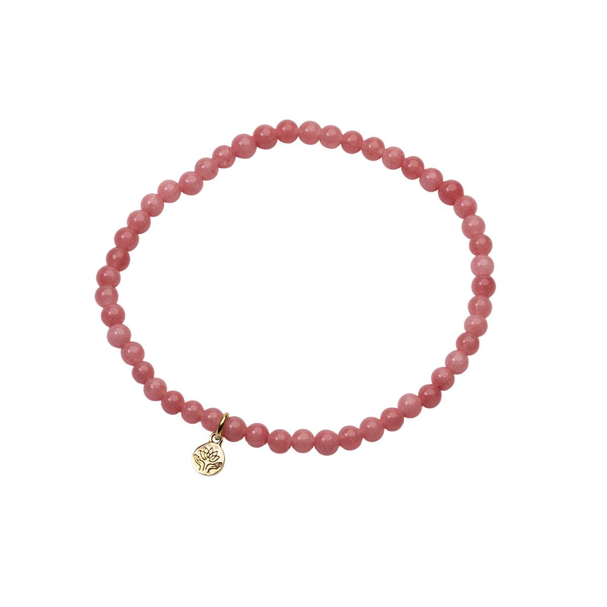 Pink Jade healing gem bracelet-Jewellery-Palas-The Bay Room