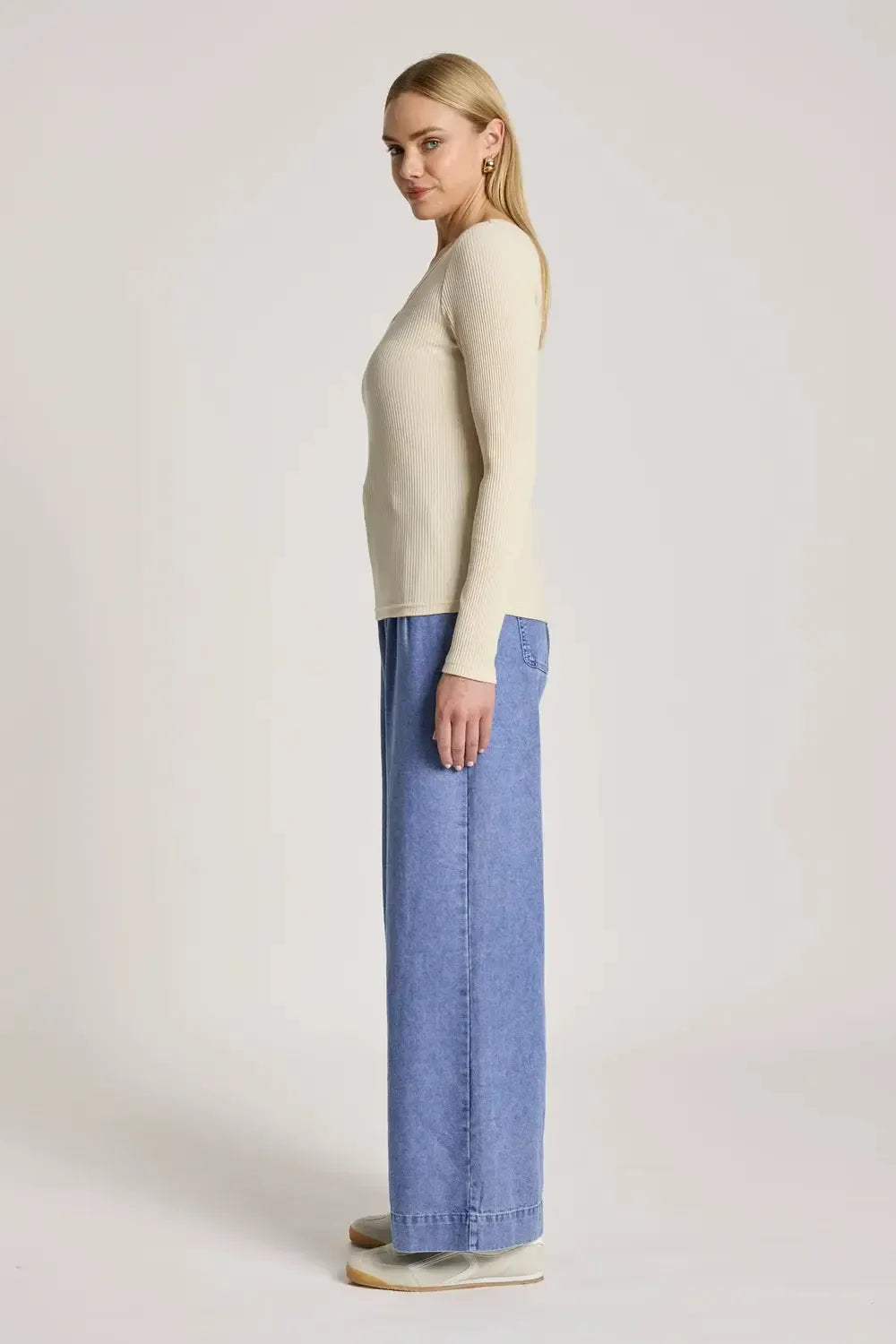 Plage Long Sleeve Tshirt - Dune-Tops-Eb & Ive-The Bay Room