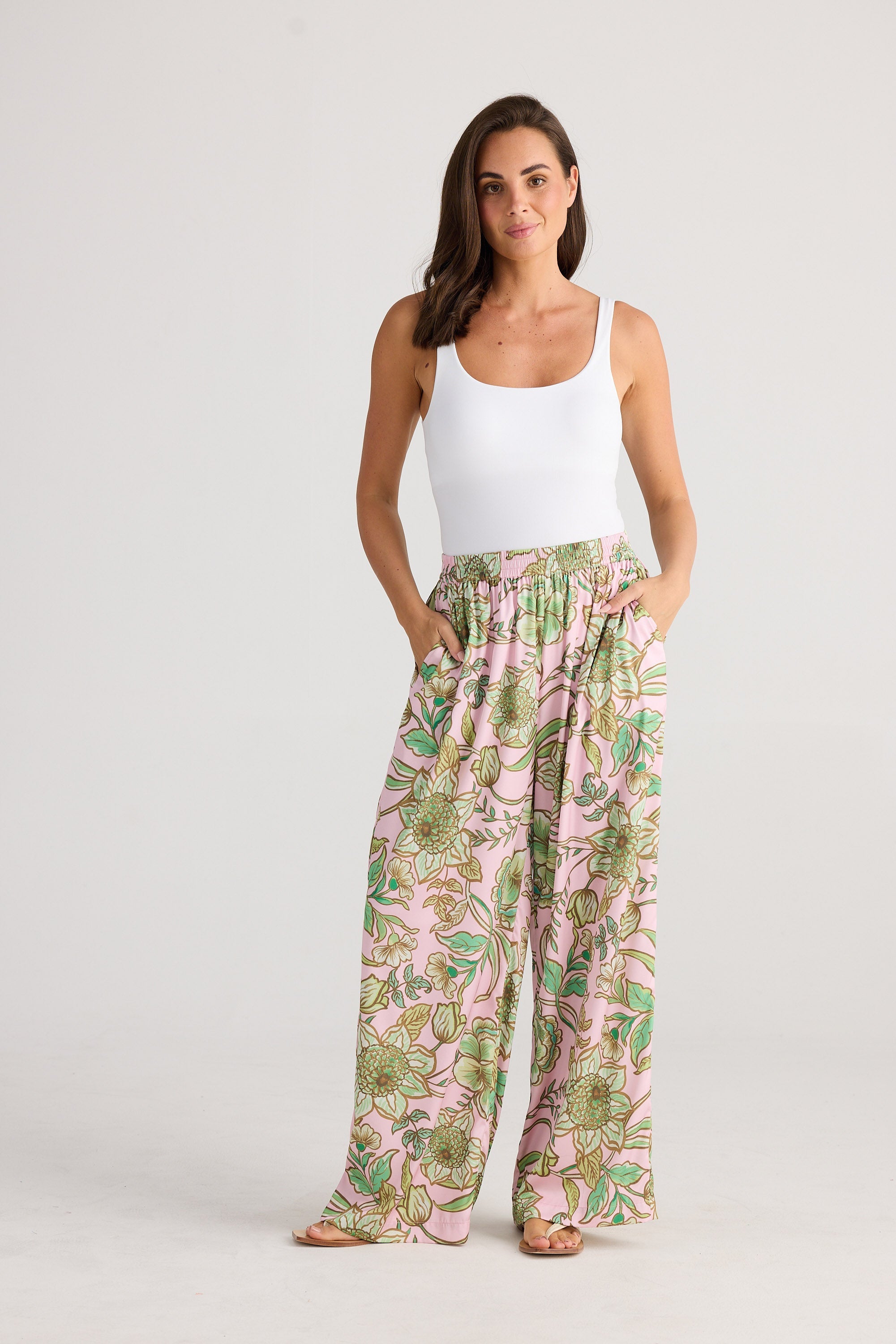 Playa Pant - Columbian Floral-Pants-Holiday-The Bay Room