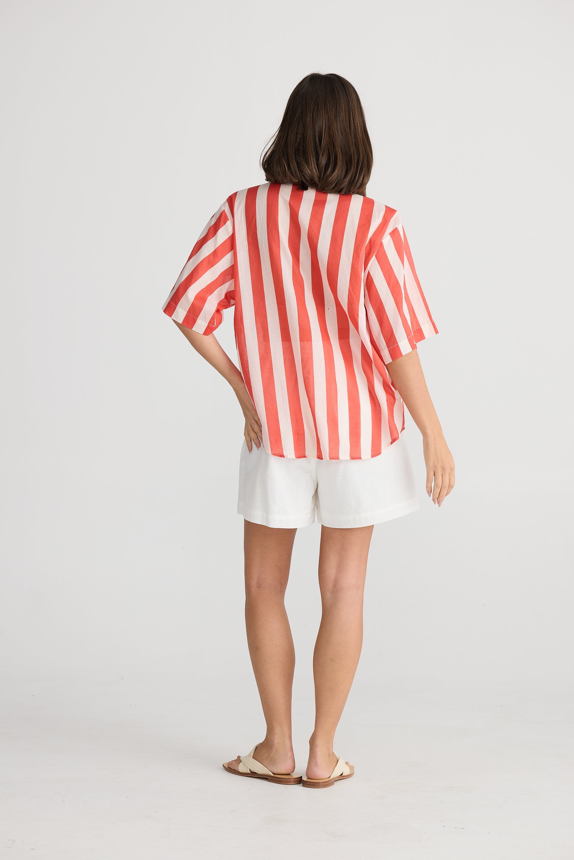 Playa Shirt - Noel Stripe-Tops-Holiday-The Bay Room