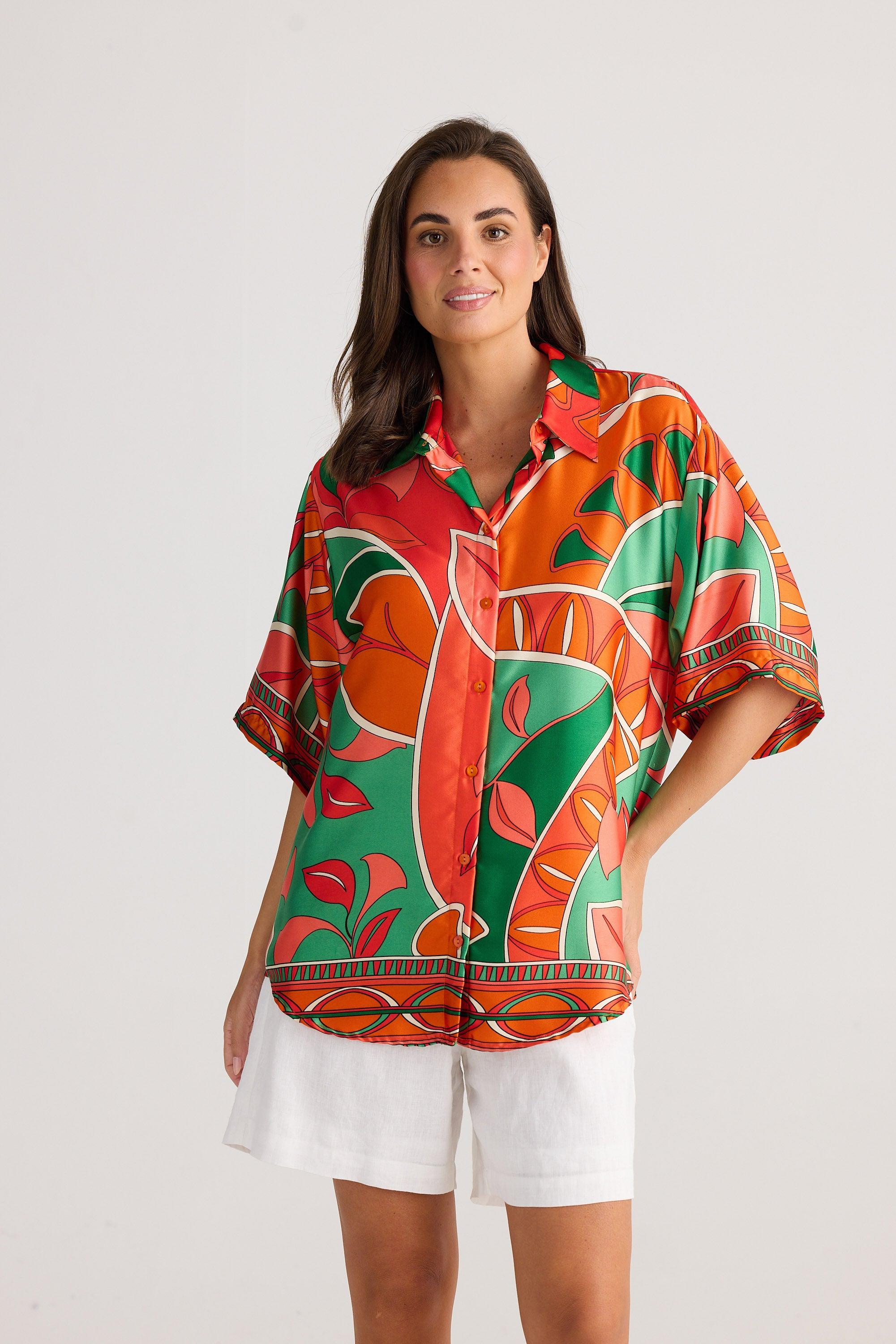 Playa Shirt - Rainforest-Tops-Holiday-The Bay Room