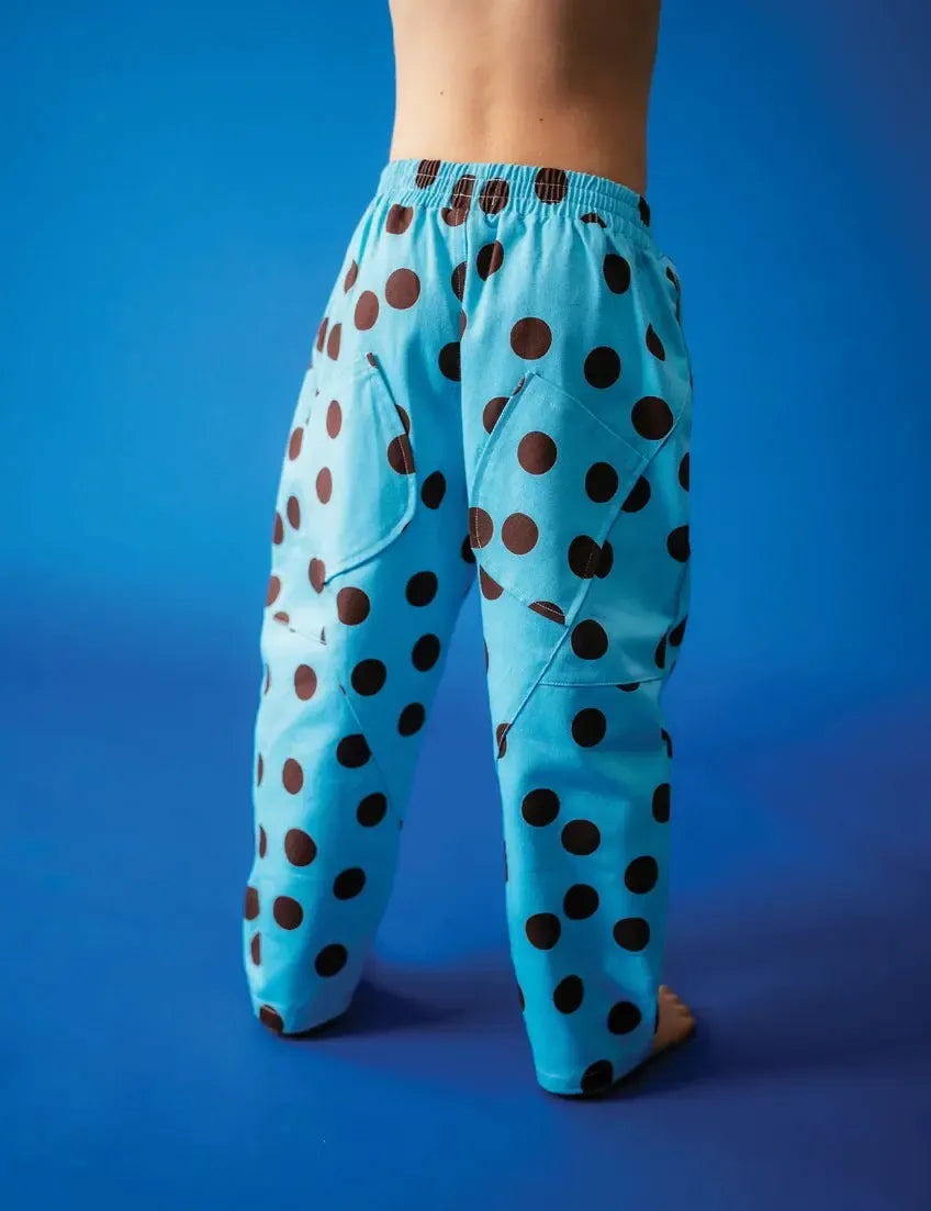 Pocket Pants in Blue Polka-Clothing & Accessories-Sonny Label-The Bay Room