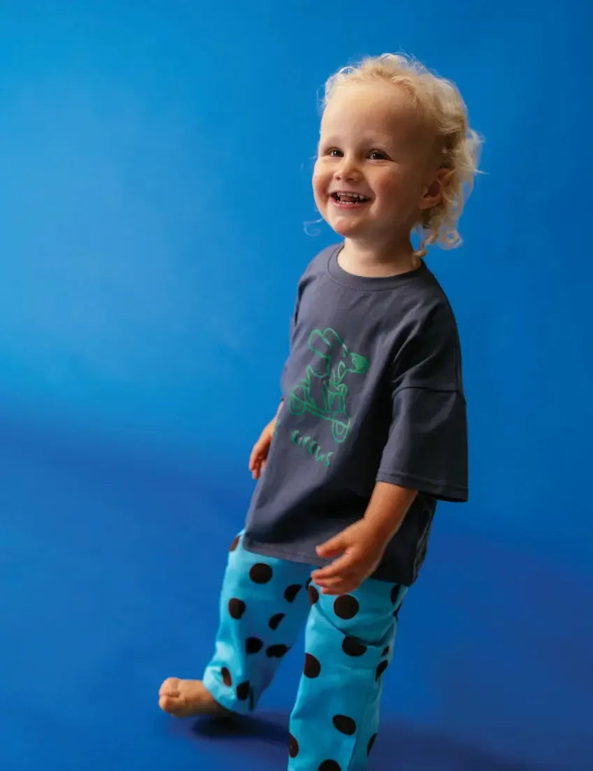 Pocket Pants in Blue Polka-Clothing & Accessories-Sonny Label-The Bay Room