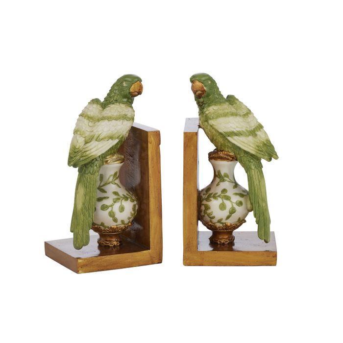 Polly Parrot Resin Bookends 22x10x22cm-Decor Items-Coast To Coast Home-The Bay Room